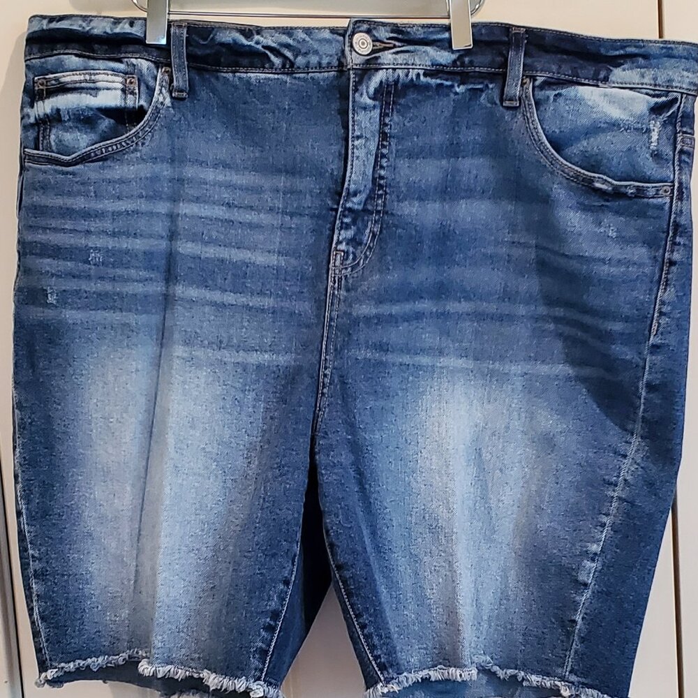 Terra and Sky Denim Shorts - size 22W